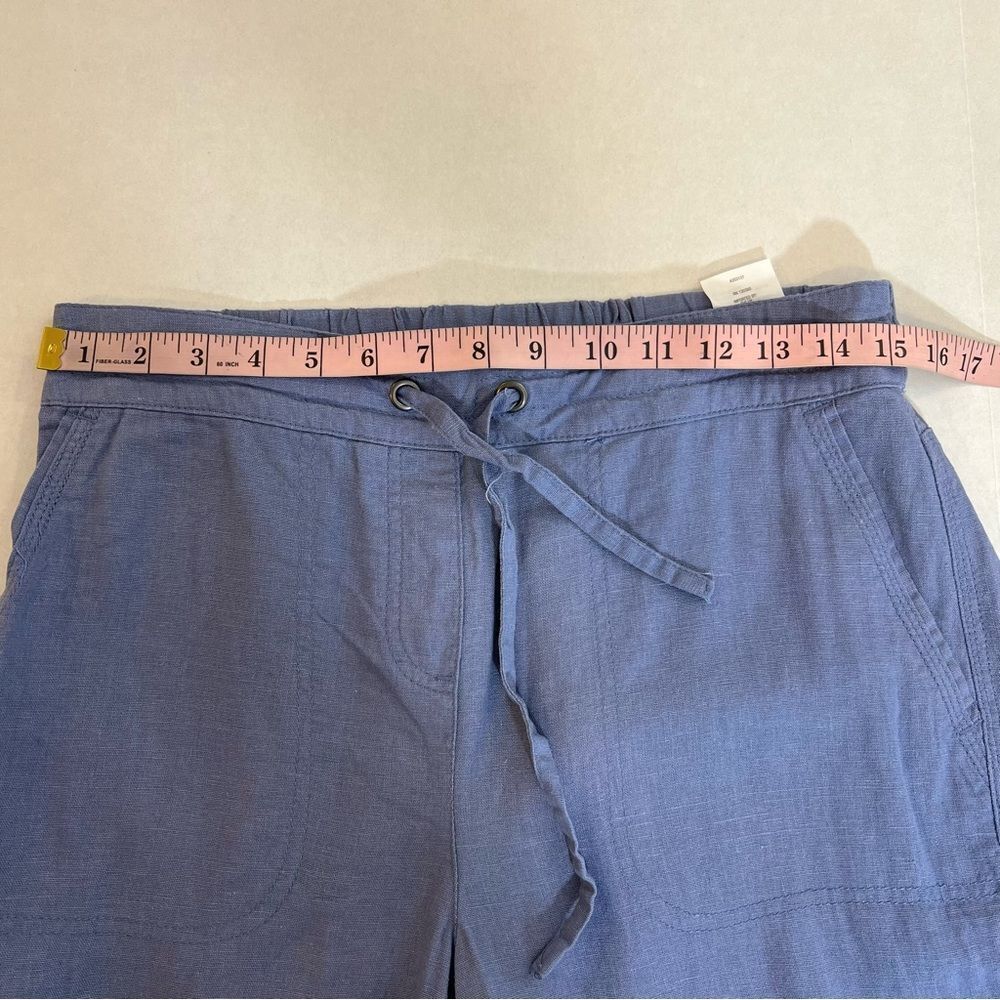 NWT Denim & Co. Linen Blend Pull-On Full-Length Pants | Size XS - Picture 7 of 10